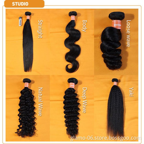 Human Hair Extension Vietnamese Raw Hair Bundles with Closure Deep Wave Bundle Ponytail Extensions Cuticle Aligned Virgin Hair